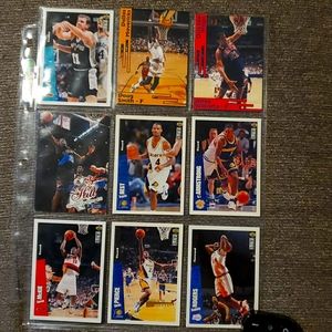 1990s assortment of basketball cards